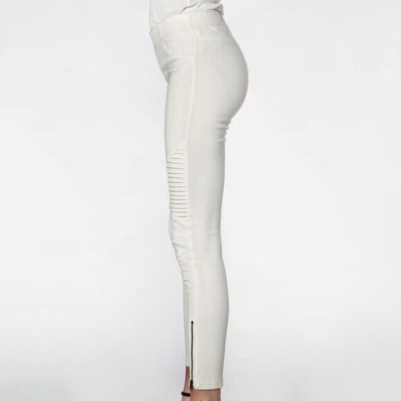 BEULAH MOTO JEGGINGS WITH ANKLE ZIPPER - Picture 3 of 14